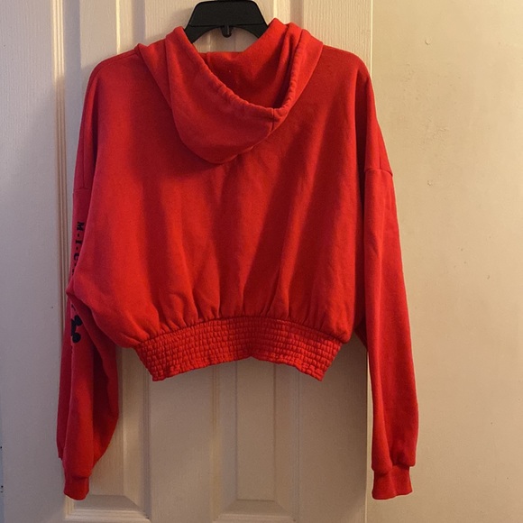 Red mickey mouse cropped hoodie - Picture 3 of 3